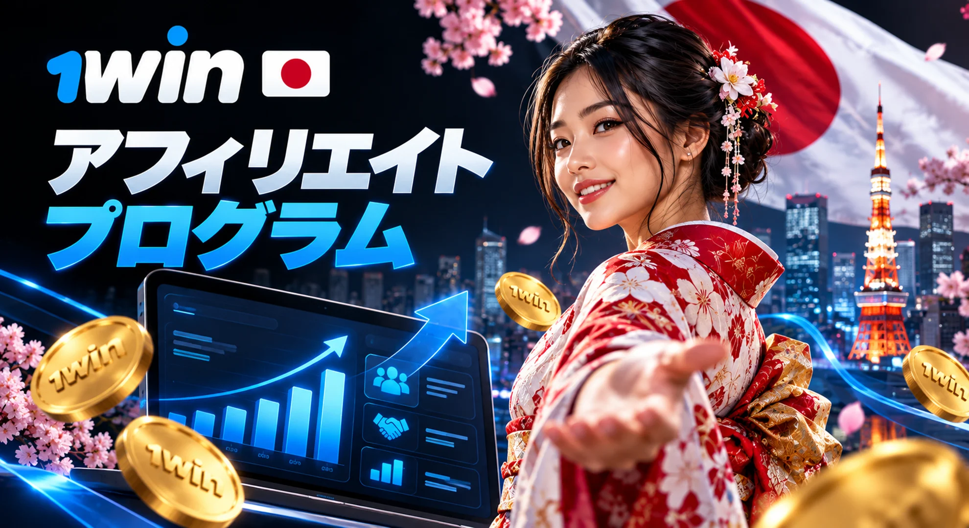 1win アフィリエイトプログラム 日本向け パートナー報酬 マーケティング支援とリアルタイム統計